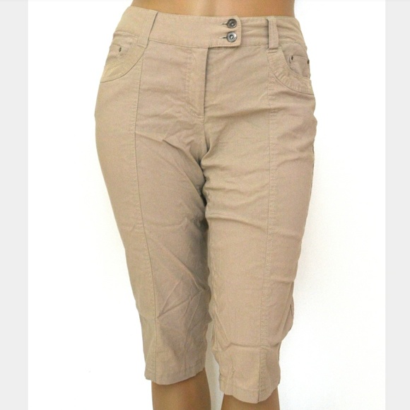 Studio London Pants - 🆕Macy's 12P, Khaki Pedal Pushers